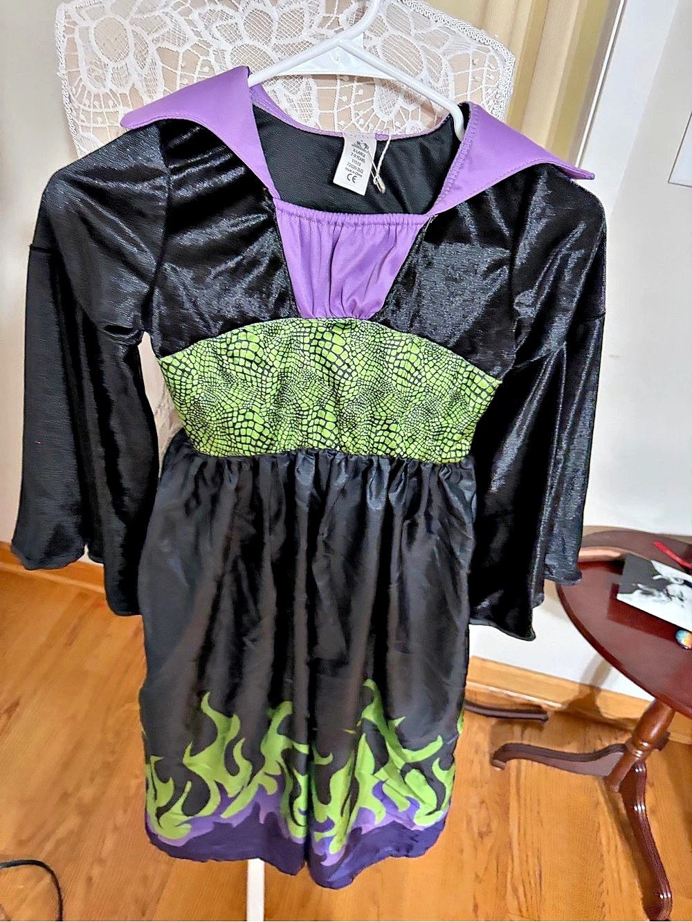 Girls Wicked Witch Halloween Costume Dress – XL 7–9 Years